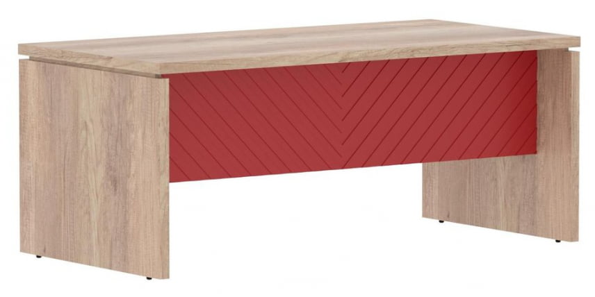 Стол руководителя Torr LUX TLST 189 Дуб Каньон Красный_0