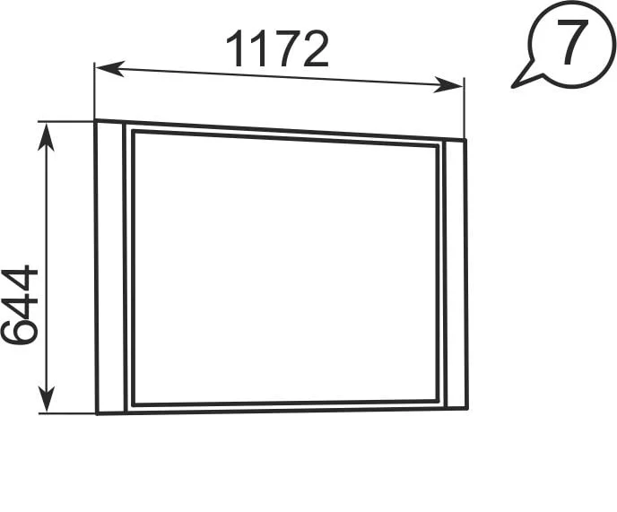 Зеркало настенное Виктория 7_1