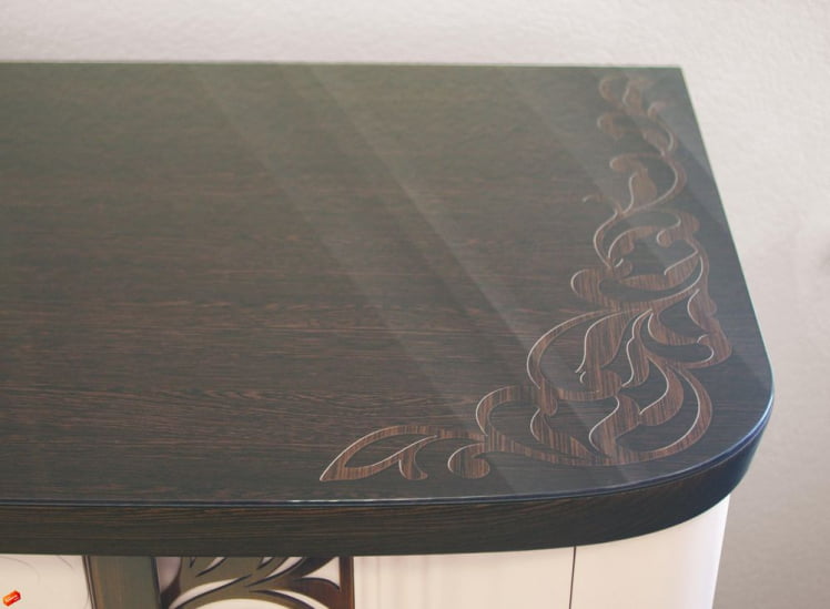 Комплект мебели для спальни Катрин №01 Дуб венге Белый песок Санчо крем Браун вуд_8