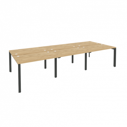 Рабочая станция на П-образном м/к ONIX O.MP-D.RS-6.2.7 Тиквуд Светлый/Антрацит_0