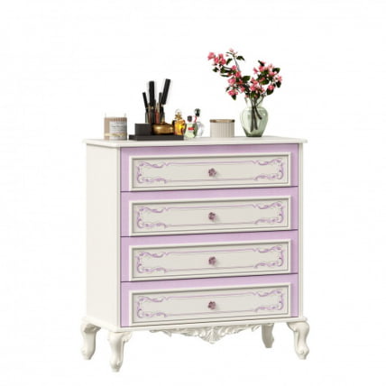 Комод с 4 ящиками Маркиза ЛД 517.025.000 Алебастр_2