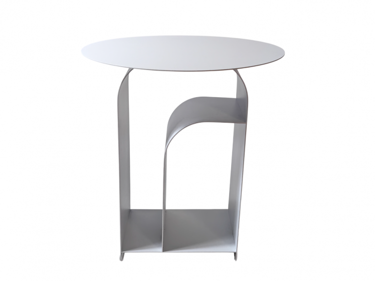 Журнальный столик Arwel металл белый_0