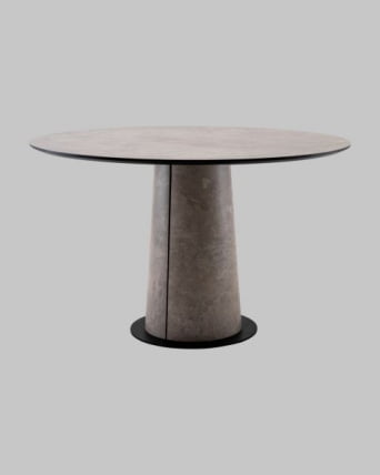Стол круглый Пулон 120 см столешница HPL бетао_0
