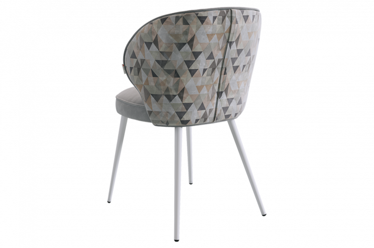 Стул Остин (серый (велюр)/белый)_1