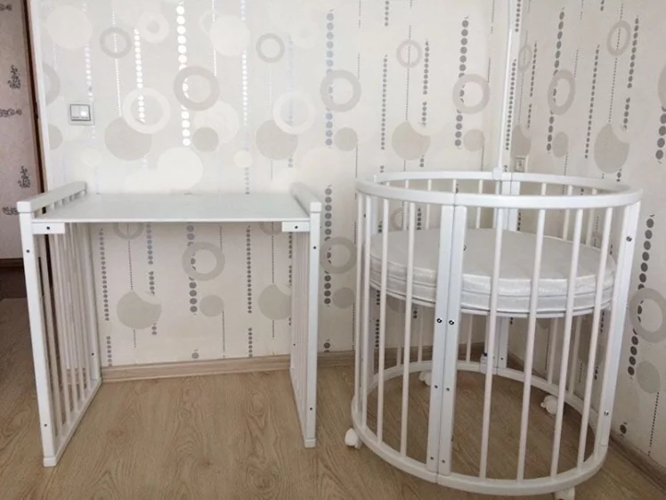 Кровать-трансформер 6-в-1 Merry Happy 01 Белая_11