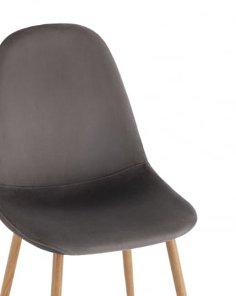 Комплект из четырех стульев Валенсия СН велюр антрацитовый 4 шт / SN_6