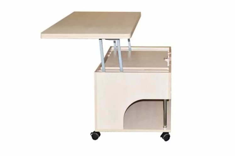 Стол-трансформер раскладной Стэп Ясень Шимо светлый_3