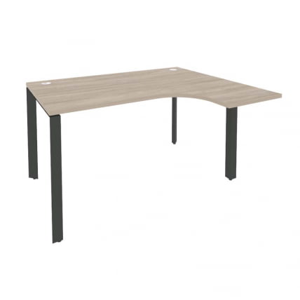Стол эргономичный правый на П-образном м/к ONIX O.MP-SA-3R Дуб Аттик/Антрацит_0