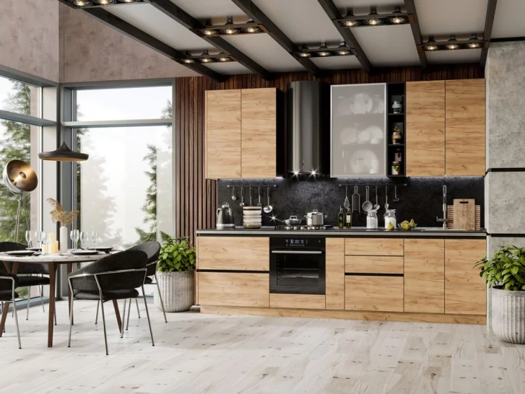 Шкаф кухонный 200 тип 4 Шервуд ЛД 270.490.000 Черный_1