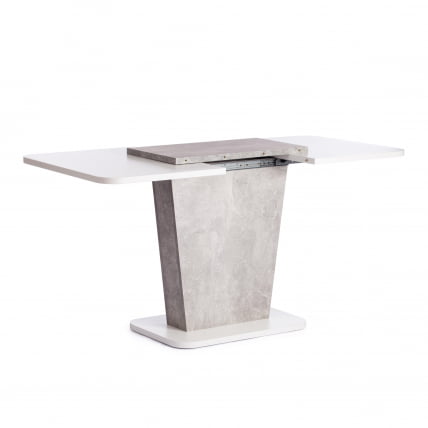 Стол обеденный GENT ЛДСП, 110-145x68,6x75,5 см, Белый/Бетон_5