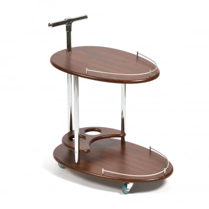 Стол сервировочный FAIRPORT МДФ/металл, 70*47*80,5 см, Орех_0