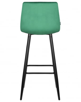 Стул барный DOBRIN NICOLE (черные матовые ножки, зелёный велюр (108-64))_4