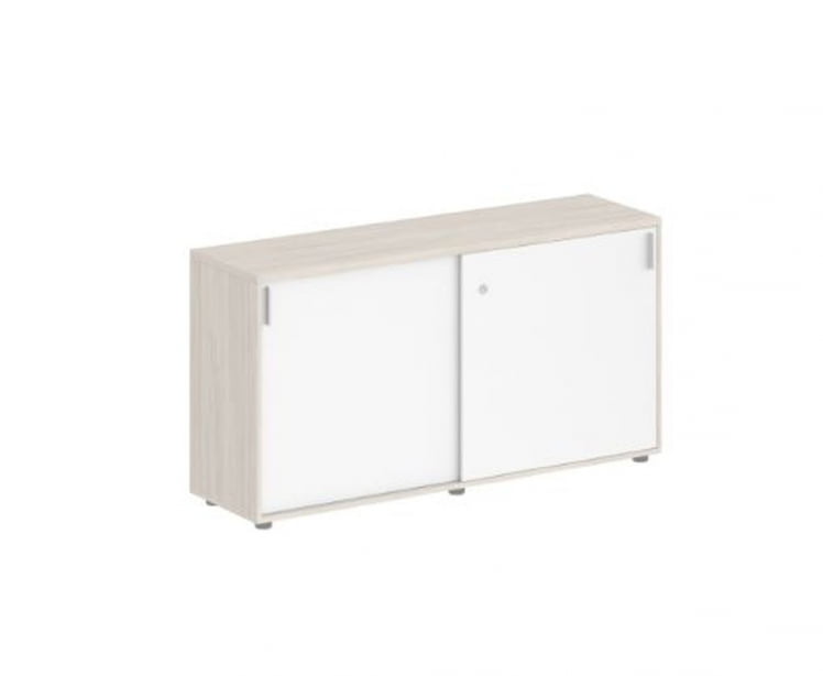 Шкаф-купе низкий с замком Sigma SG.703.OL.WH Дуб светлый Белый_0