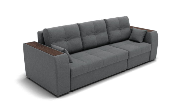 Диван Сенатор-2 НПБ угол левый/правый (ЗР) Цвет фасада: Светло серый; Тип: Левый/правый; Материал фасада: Металл/Велюр_0