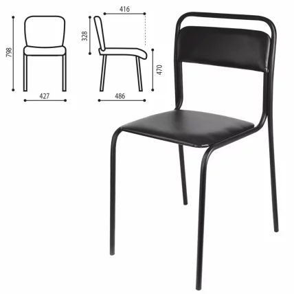 Стул для посетителей Аскона Черный_0