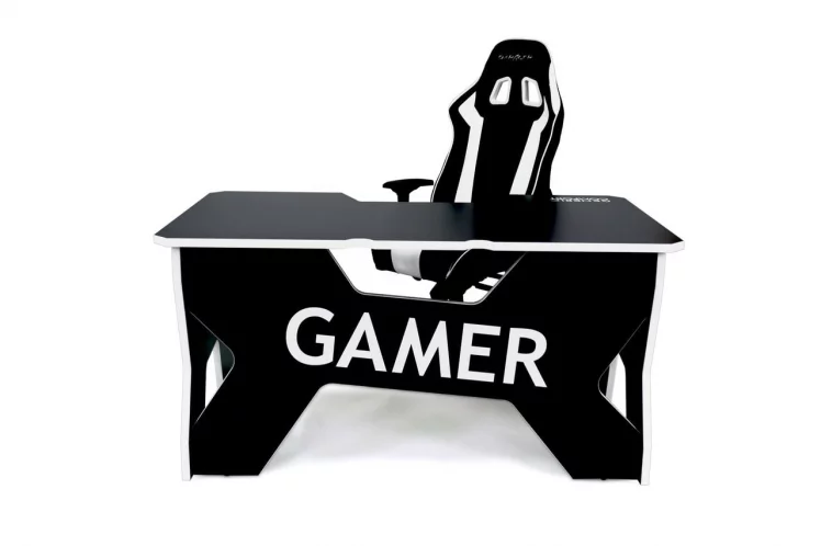Стол геймерский Generic Comfort Gamer2/DS/NW Белый Черный_5