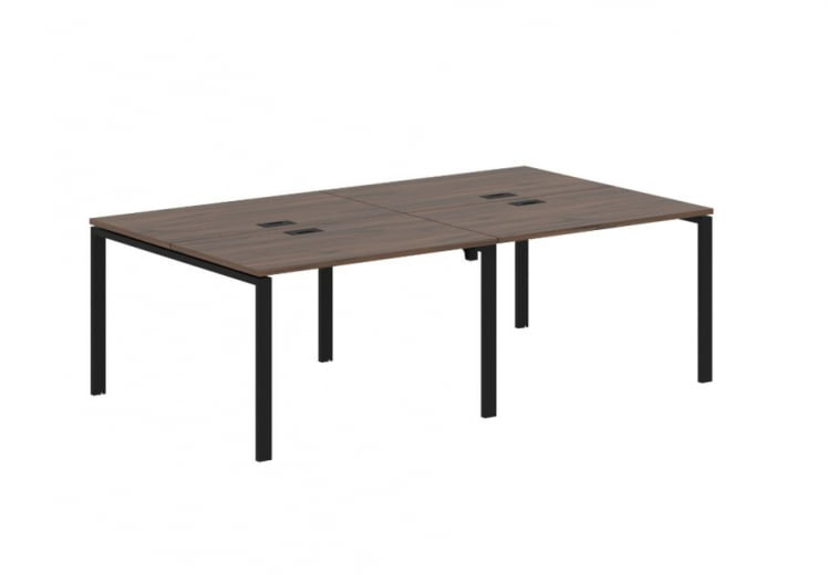 Бенч-система 4-местная EDIS EUWST 2313 Дуб Денвер темный Черный_0