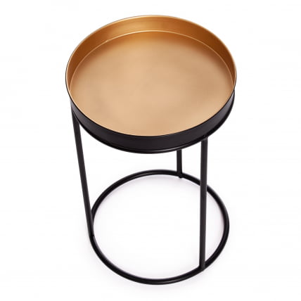 Набор столиков Secret De Maison RUNA ( mod. 11870 ) алюминиевый сплав, 30,5*30,5*48 см, черный/античная медь_8