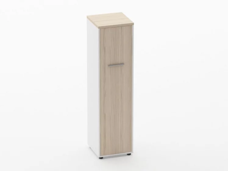 Шкаф 3 узкий закрытый, 1 дверь Deka 10.16.14Л Туя/Белый_0