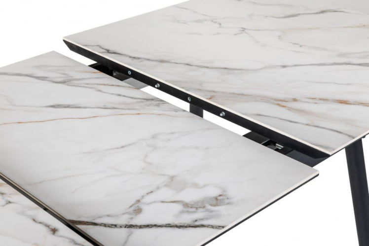 Стол Месси раздвиж. 140-180 Светлый мрамор/Бабочка_5