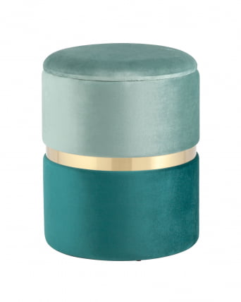 Пуф Кэрри с ящиком велюр Бирюзовый_0