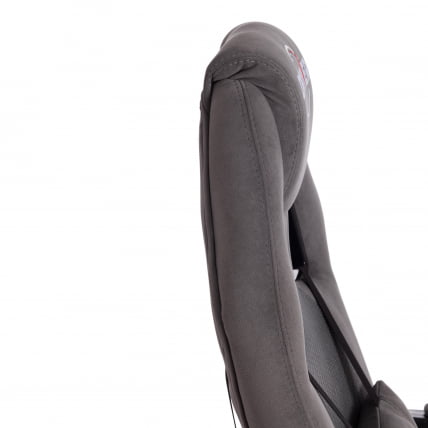 Кресло DRIVER (22) флок/ткань, серый/серый, 29/TW-12_10