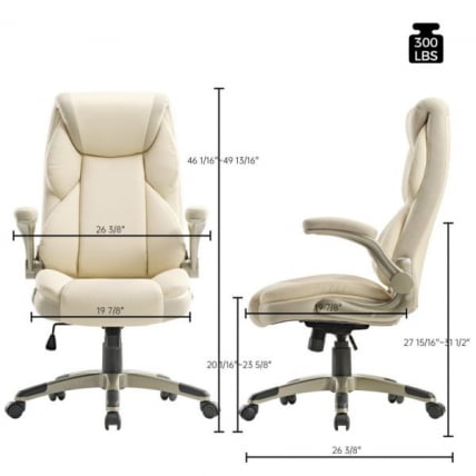 Эргономичное компьютерное кресло Еурека ОC11-ОВ, белое / Eureka OC11-OW,_6