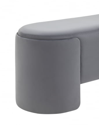 Банкетка Такс велюр Серый / Taks_2
