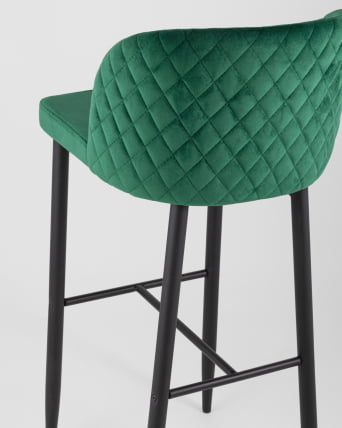 Барный стул Оскар велюр Изумрудный_6