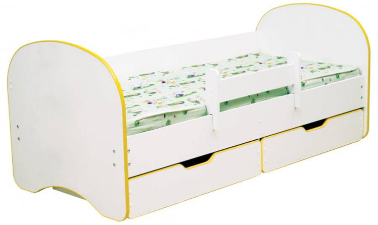 Кровать детская Радуга с 2-мя ящиками 800*1900 Фиолетовый_0