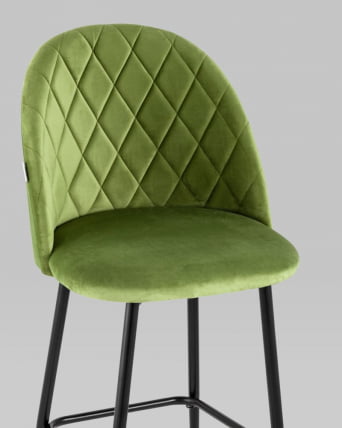 Стул барный Марсель Б велюр Травяной_7