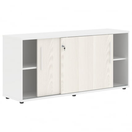 Шкаф с дверьми-купе EDIS ELC 1643 Ясень Траун Белый Белый_1