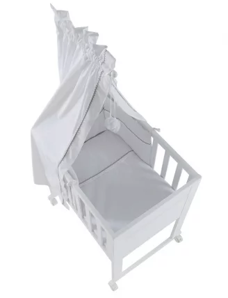 Колыбель Micuna Spring с текстилем МО-1783 white_1