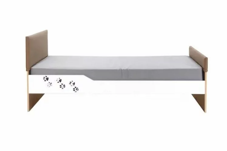 Кровать Хаски 31 Дуб Ирландский Мокко Белый_1