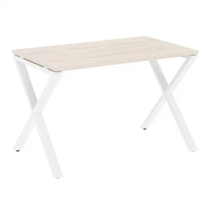Стол рабочий LOFT VR.L-SRX-2.7 Металл белый Денвер светлый_0