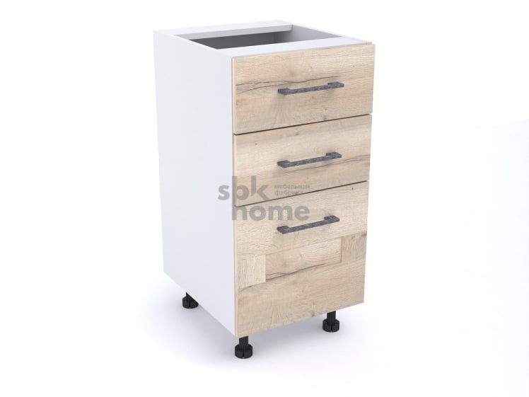 Стол с ящиками СЯ-40, Дублин (400*470*820) Дуб галифакс белый, 21616 _0