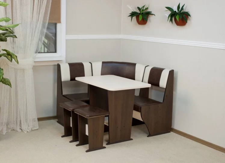 Кухонный уголок Бостон 1 мини Ретро орех_0