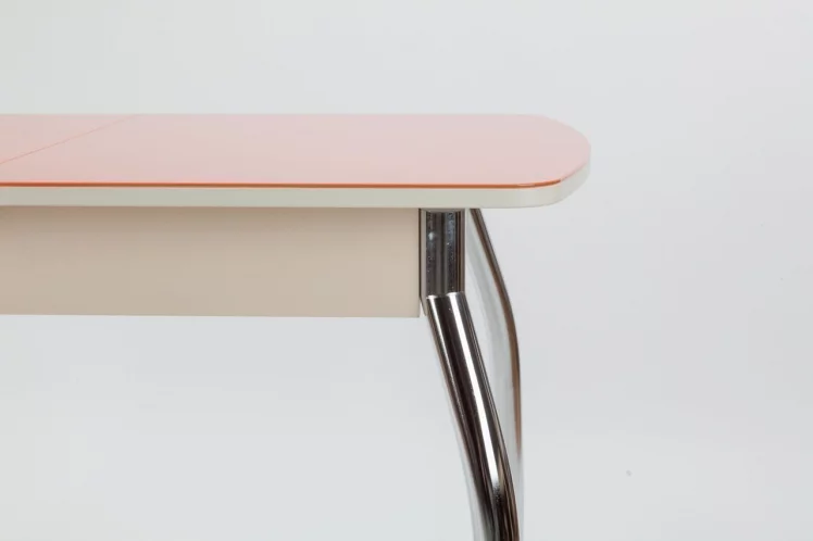 Стол обеденный Чикаго СТ(6191) крем,стекло оранжевое_9