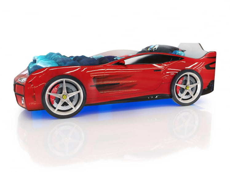 Кровать-машина Kiddy Красный_4