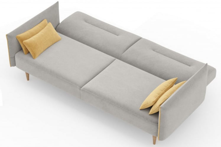 Диван трёхместный Протей ЛД 309.010.000 Светло-серый Горчичный_3