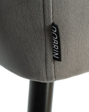 Стул обеденный ДОБРИН РОБЕРТ (черные матовые ножки, велюр В108-92 Антрацит) 2 шт / DOBRIN ROBERT V108-92_10