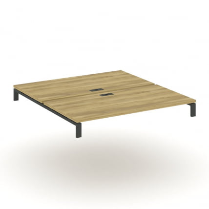 Двойной стол надставка на две опорные тумбы CONCEPT CN.DSN-005 Дуб Винченцо Антрацит_0