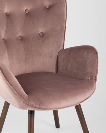 Стул Гранд велюр Розовый_7