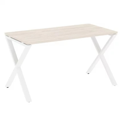 Стол рабочий LOFT VR.L-SRX-3.7 Металл белый Денвер светлый_0
