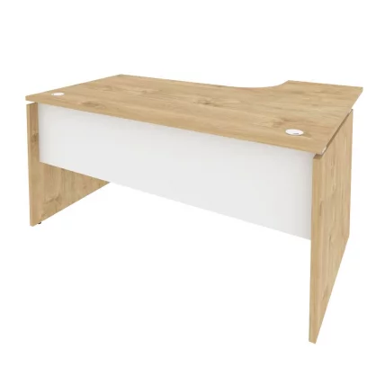 Стол эргономичный левый ONIX O.SA-4L Тиквуд Светлый/Белый_0