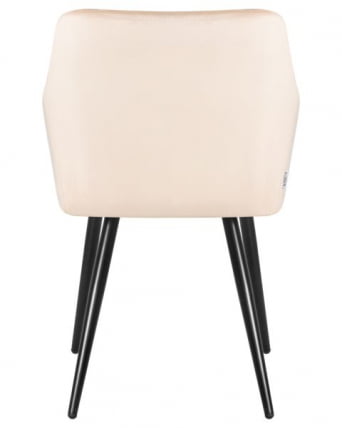 Стул обеденный ДОБРИН РОБЕРТ (черные матовые ножки, велюр В108-98 Бежевый) 2 шт / DOBRIN ROBERT V108-98_5