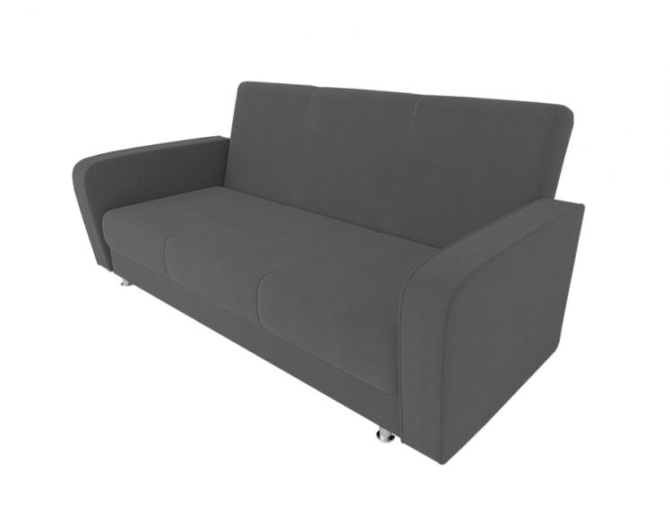 Диван Кристина (Большой диван) (Berhouse) Цвет фасада: Серый Велюто 12; Тип: Прямой; Материал фасада: Металл/Велюр_0