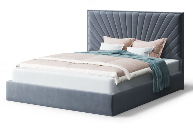 Кровать Леона, 2000кс1600 мм, серый / 2000x1600_0