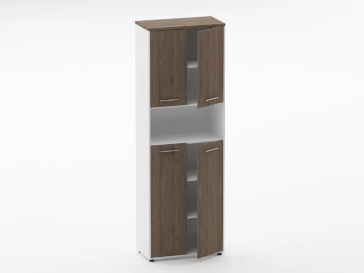 Шкаф 5 широкий закрытый, с нишей Deka 10.23.141 Дуб Верцаска/Белый_1