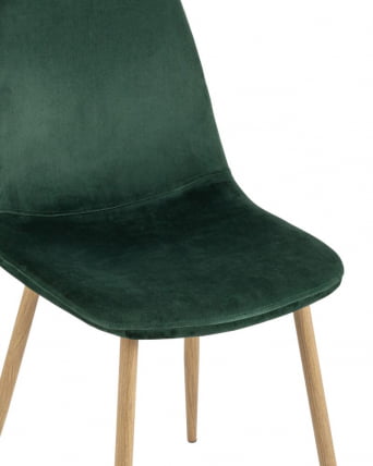 Комплект из четырех стульев Валенсия СН велюр темно-зеленый 4 шт / SN_7